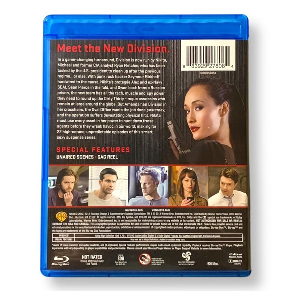 🍁2/$30🍁Nikita: The Complete Third Season (Blu-ray Disc, 4-Disc Set, Canadian) - Picture 3 of 7